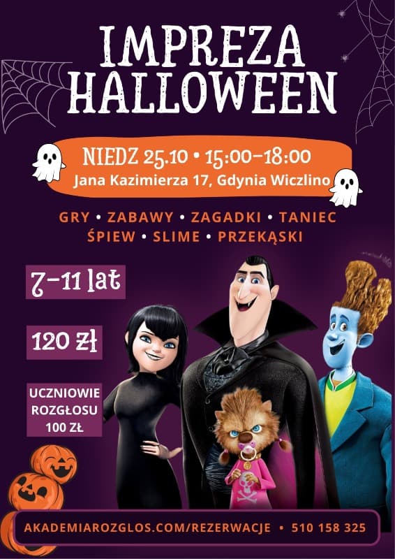🦇 IMPREZA HALLOWEEN – HOTEL TRANSYLWANIA! 🧛♂️