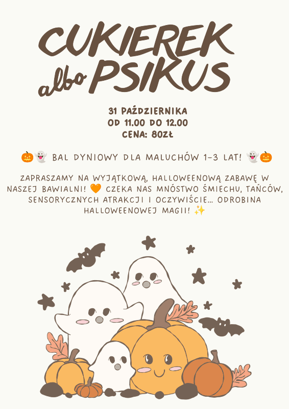 🎃👻 BAL DYNIOWY DLA MALUCHÓW 1–3 LAT! 👻🎃